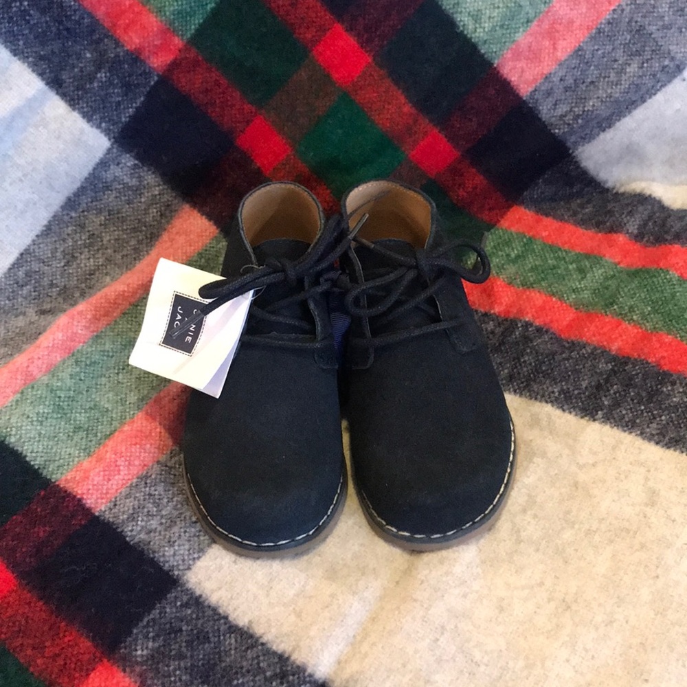 Janie and Jack Navy Suede Chukka Boots
